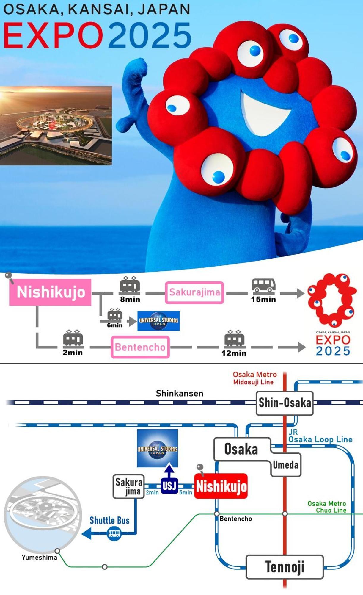 Usj 2 Stops, Umeda&Dotonbori 8Mins, Kix Direct Access Sv2 Osaka Exterior foto